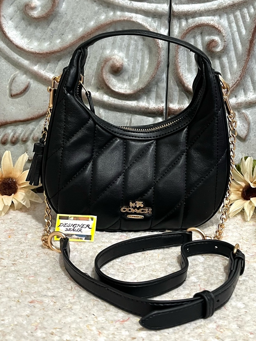 COACH Carmen Quilted Leather Mini Crossbody Bag CH370 EUC!